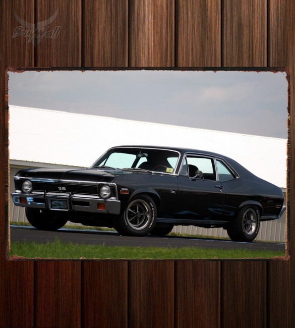 Металлическая табличка Chevrolet Nova SS 396 153 Металлическая табличка Chevrolet Nova SS 396 153